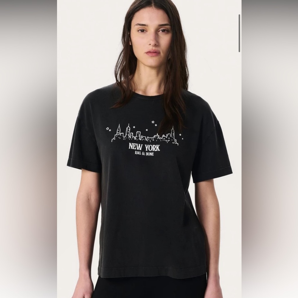 Rag & Bone NYC Skyline Graphic Tee Size M